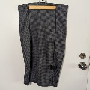 Steady Clothing Black Grey Houndstooth Pencil Skirt Wiggle 2XL